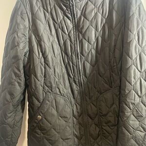 Eddie Bauer Men's Black Quilted Puffer Jacket